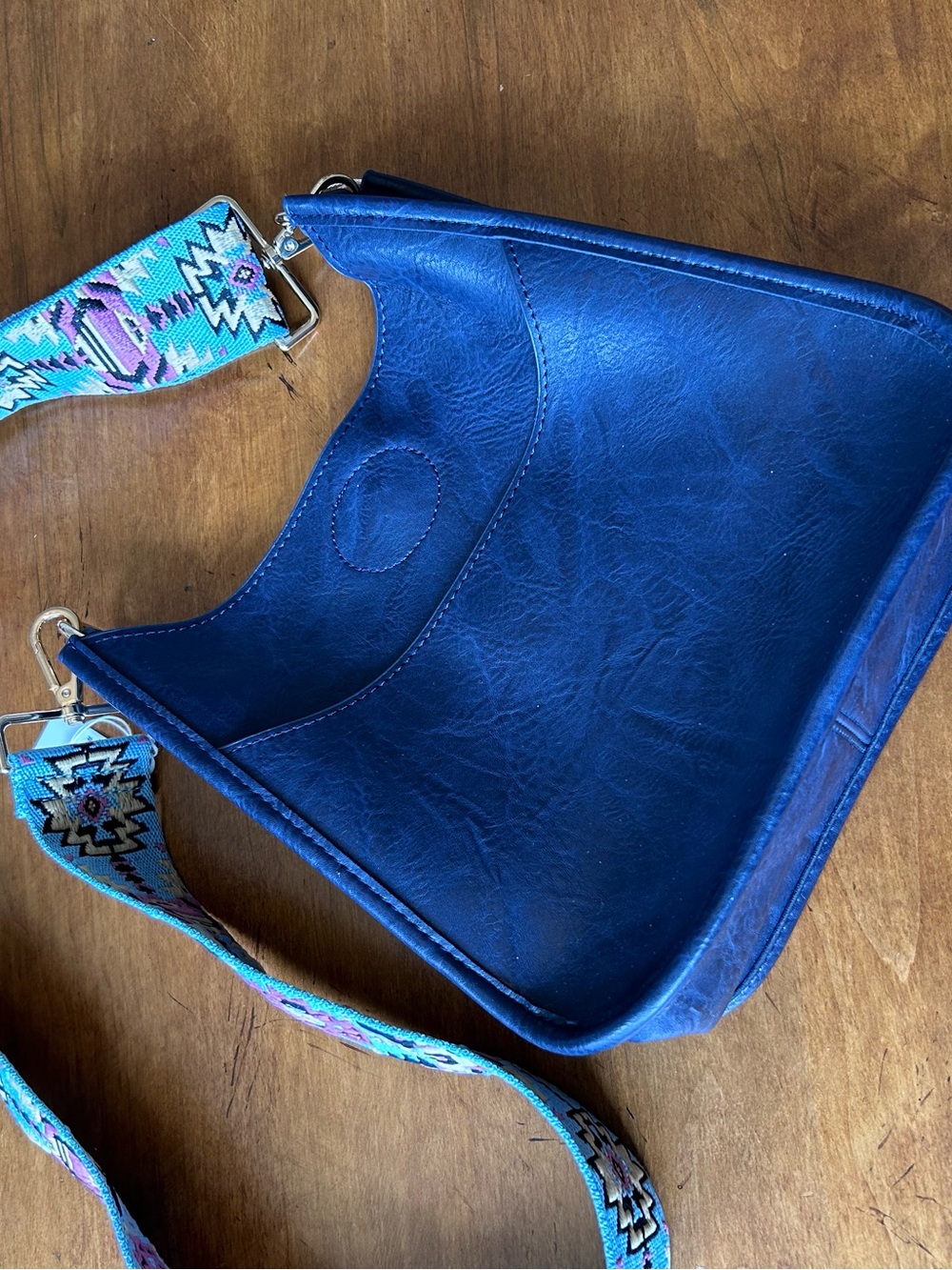 Ahdorned Mini Messenger Bag with Strap, Never Used.